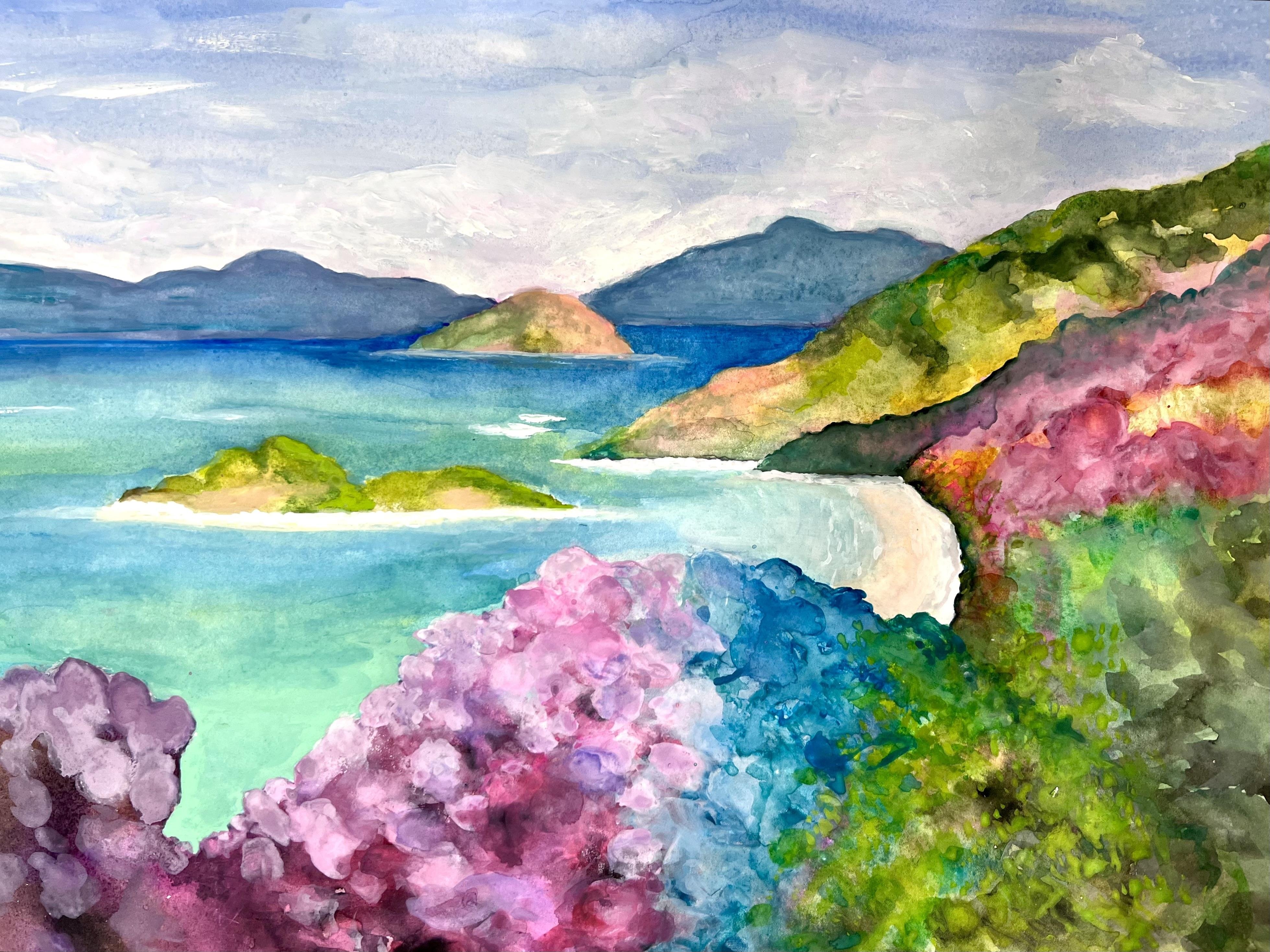 Watercolor St. Barts - student project