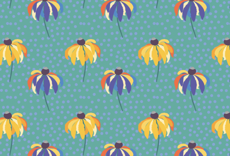 Flower with polka dots