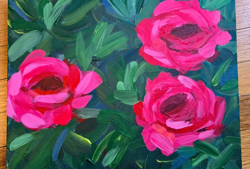 Abstract roses