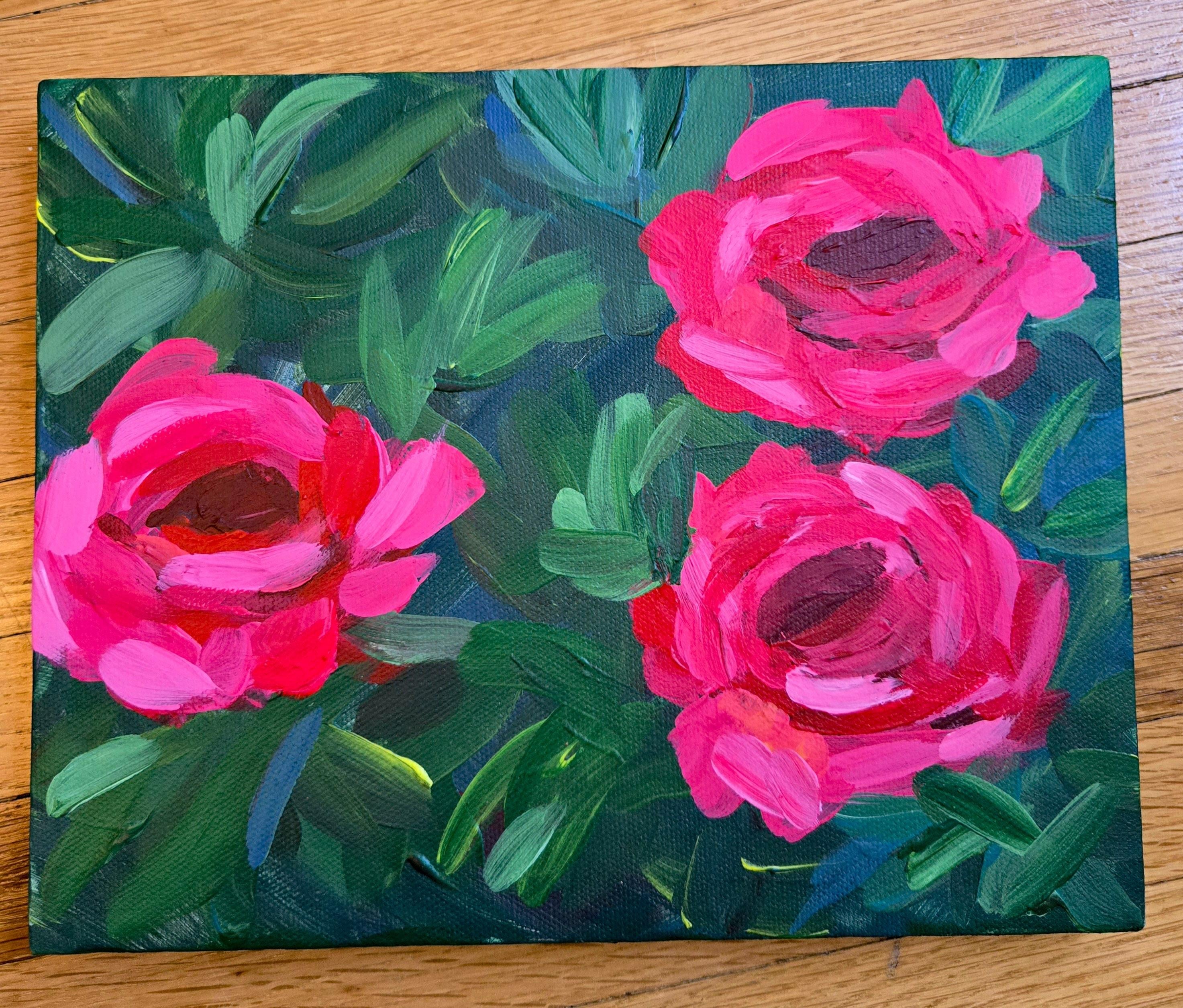 Abstract roses - student project