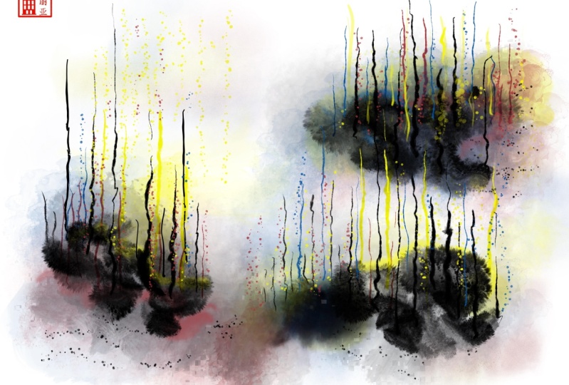 Abstract inking