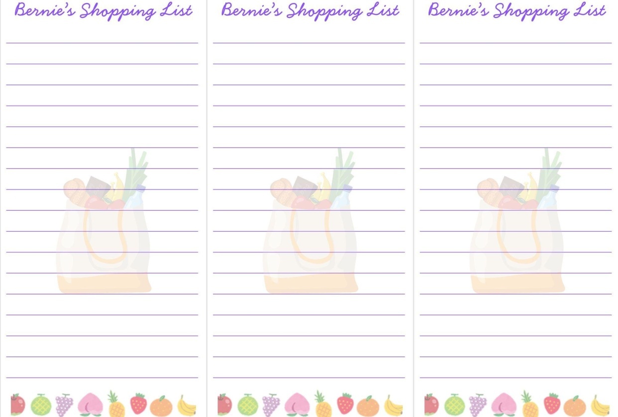 Shopping List - student project