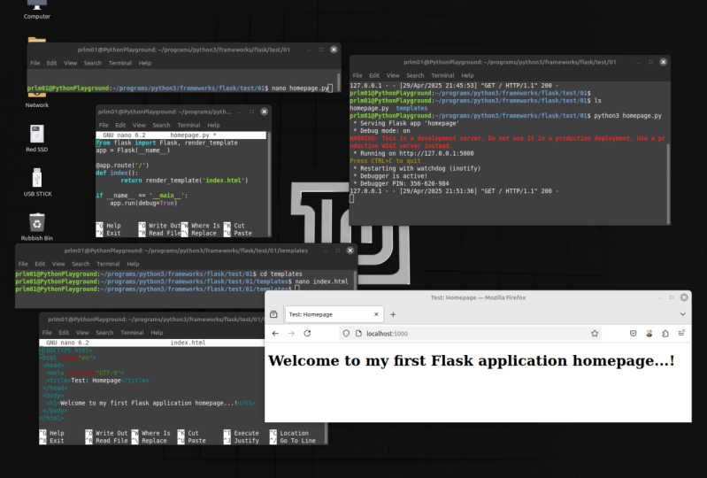 Programming using Python Flask