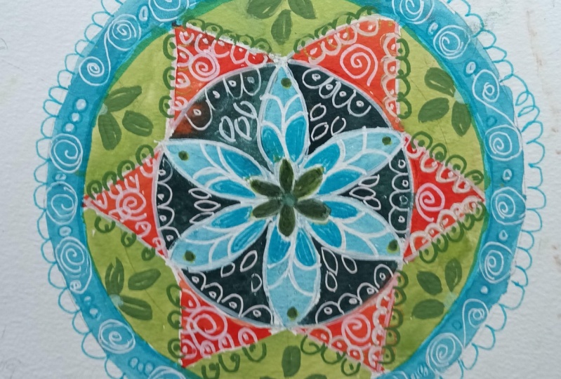 Doodle Explosion Mandala