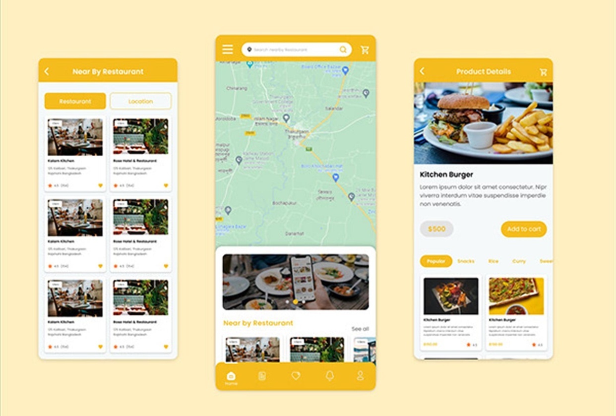 Restorennt App ui - student project
