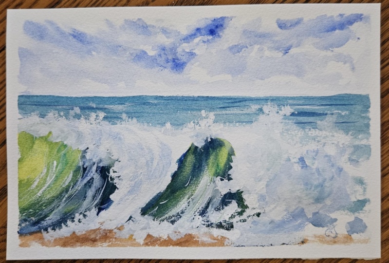 Crashing wave