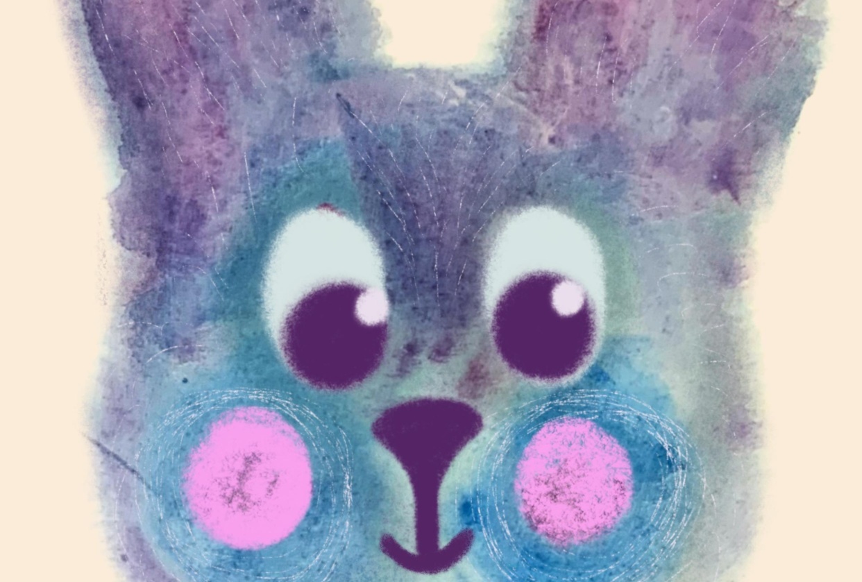 Cute Blue Bunny - student project