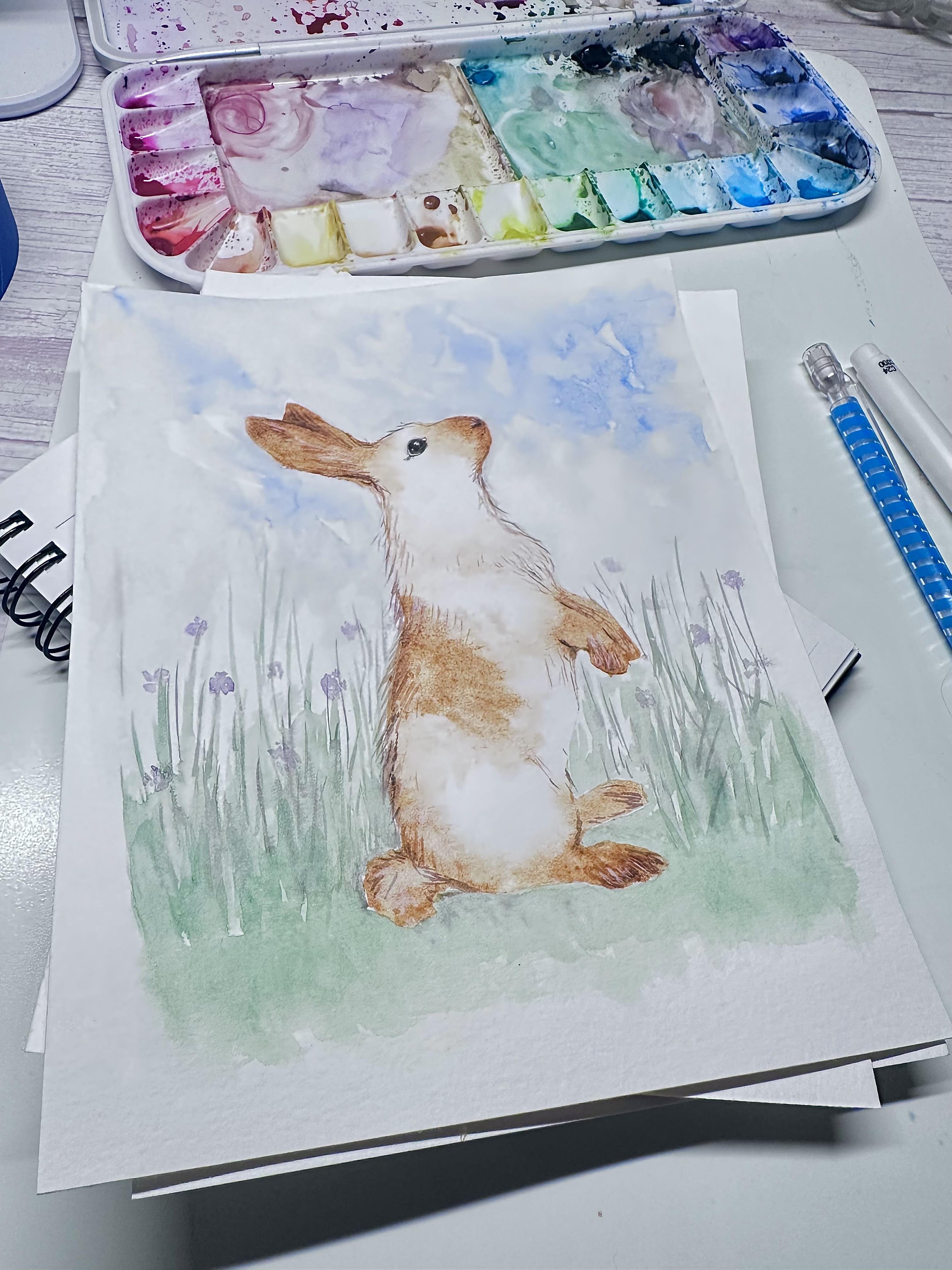 Minimalist bunny - student project