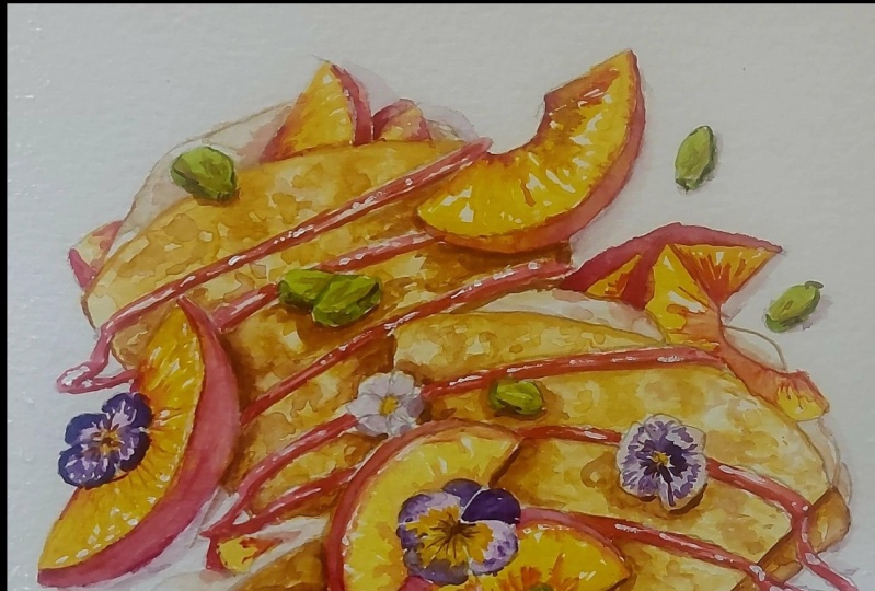 Watercolour crepes