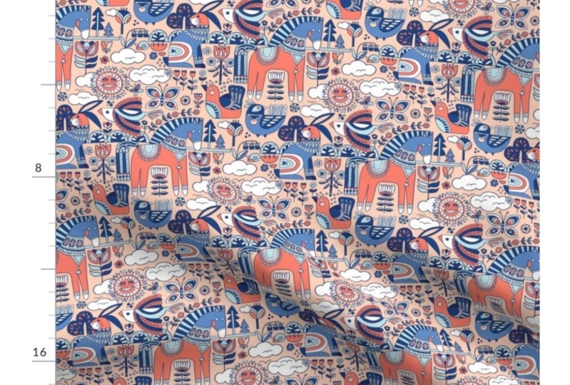 Updating my old Spoonflower Scandinavian Design for kids