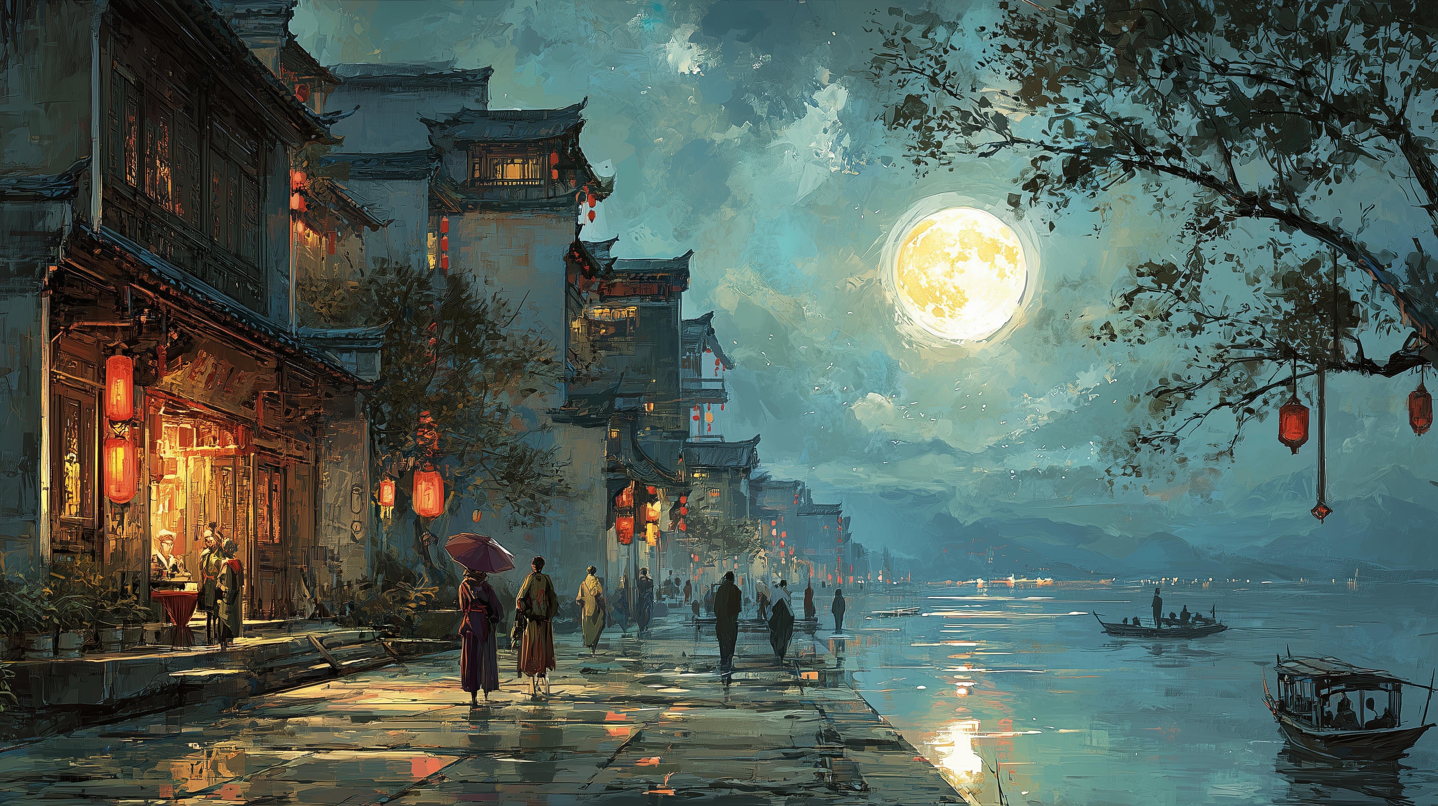 A Peaceful Riverfront - student project