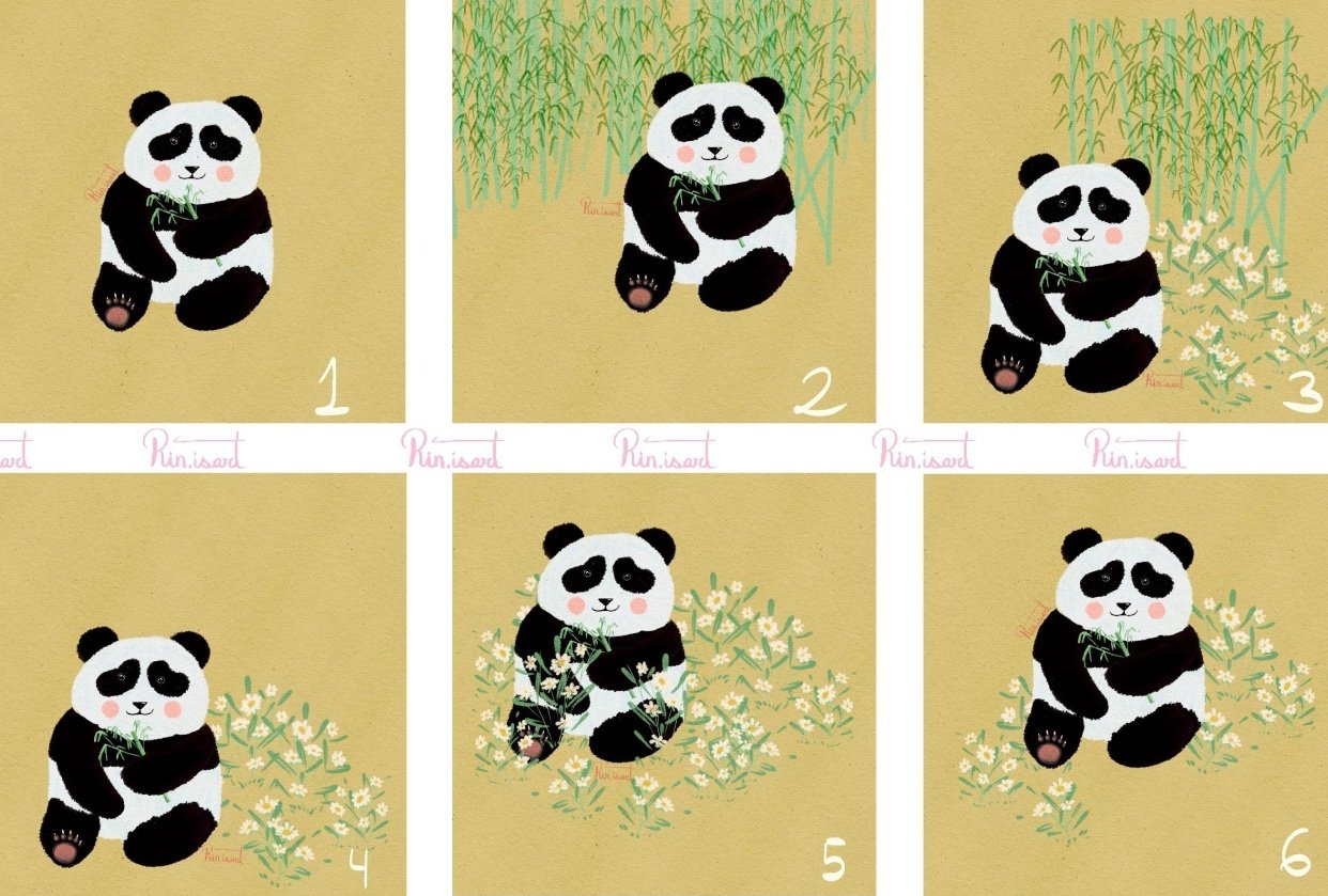 Panda print - student project
