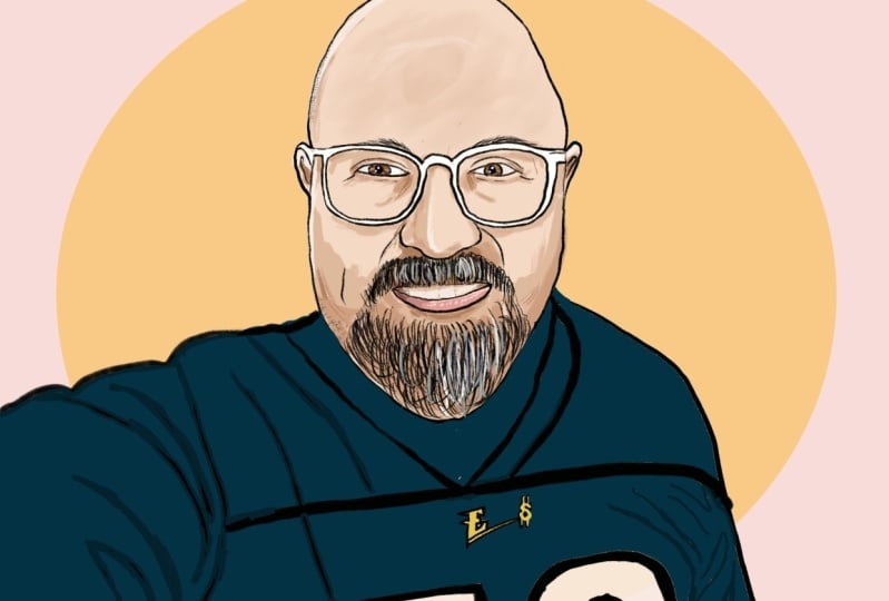 E$ for his 50th