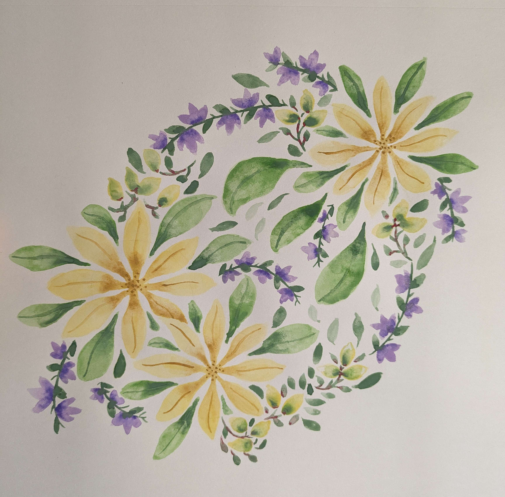flower wreath - student project