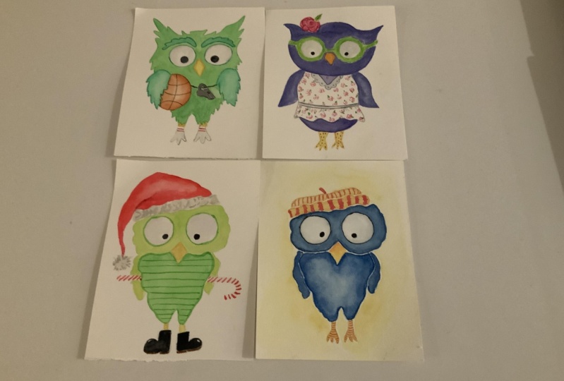 Whimsical Owls