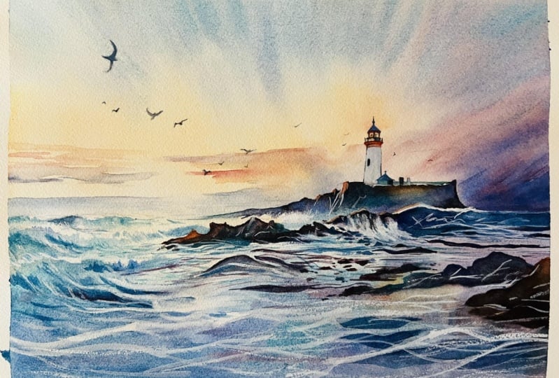 Sunset seascape