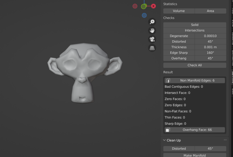 3D Printable Hollow Suzanne