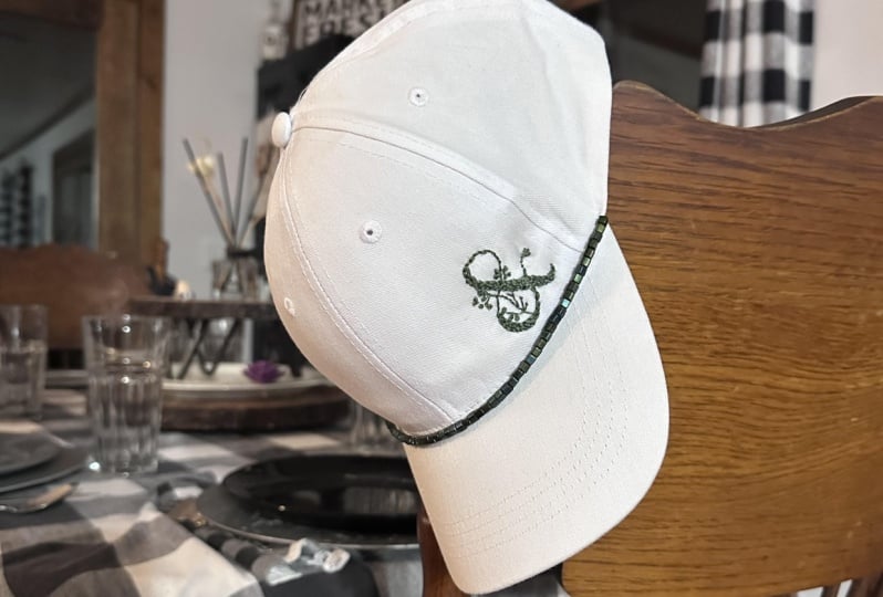 Embroidered and Embellished Hat