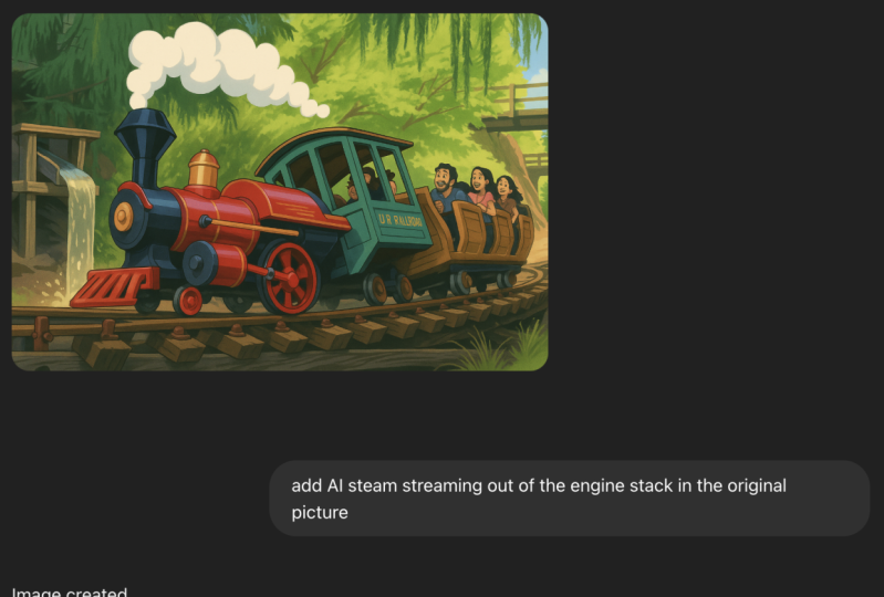 Disney Train Embellishment