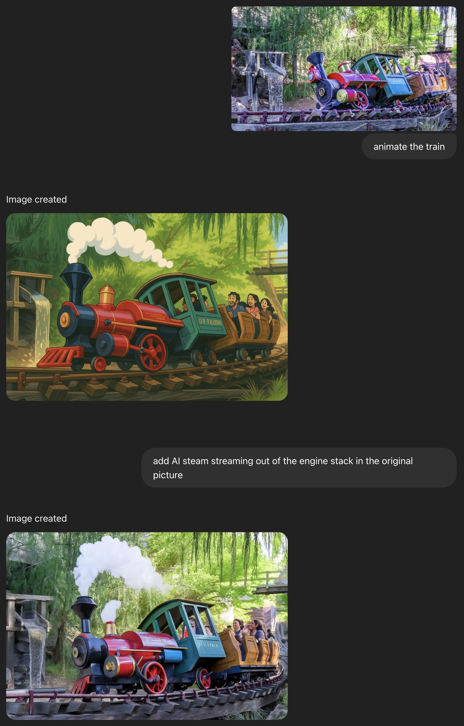 Disney Train Embellishment - student project