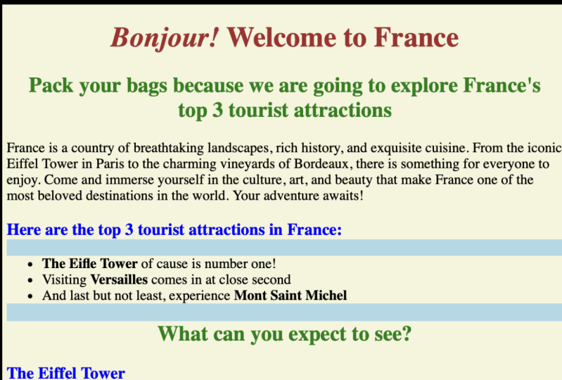 Welcome to France