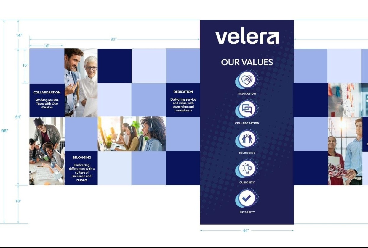 Values Wall Rebranding - student project