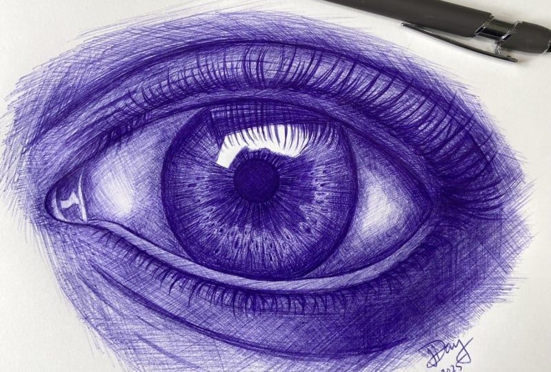 Pen Eye Sketch