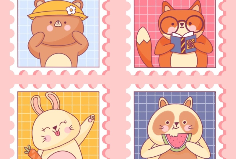 Cute Post Stamps