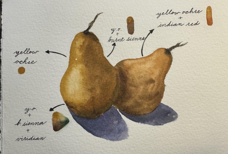 Still life with two tone value system