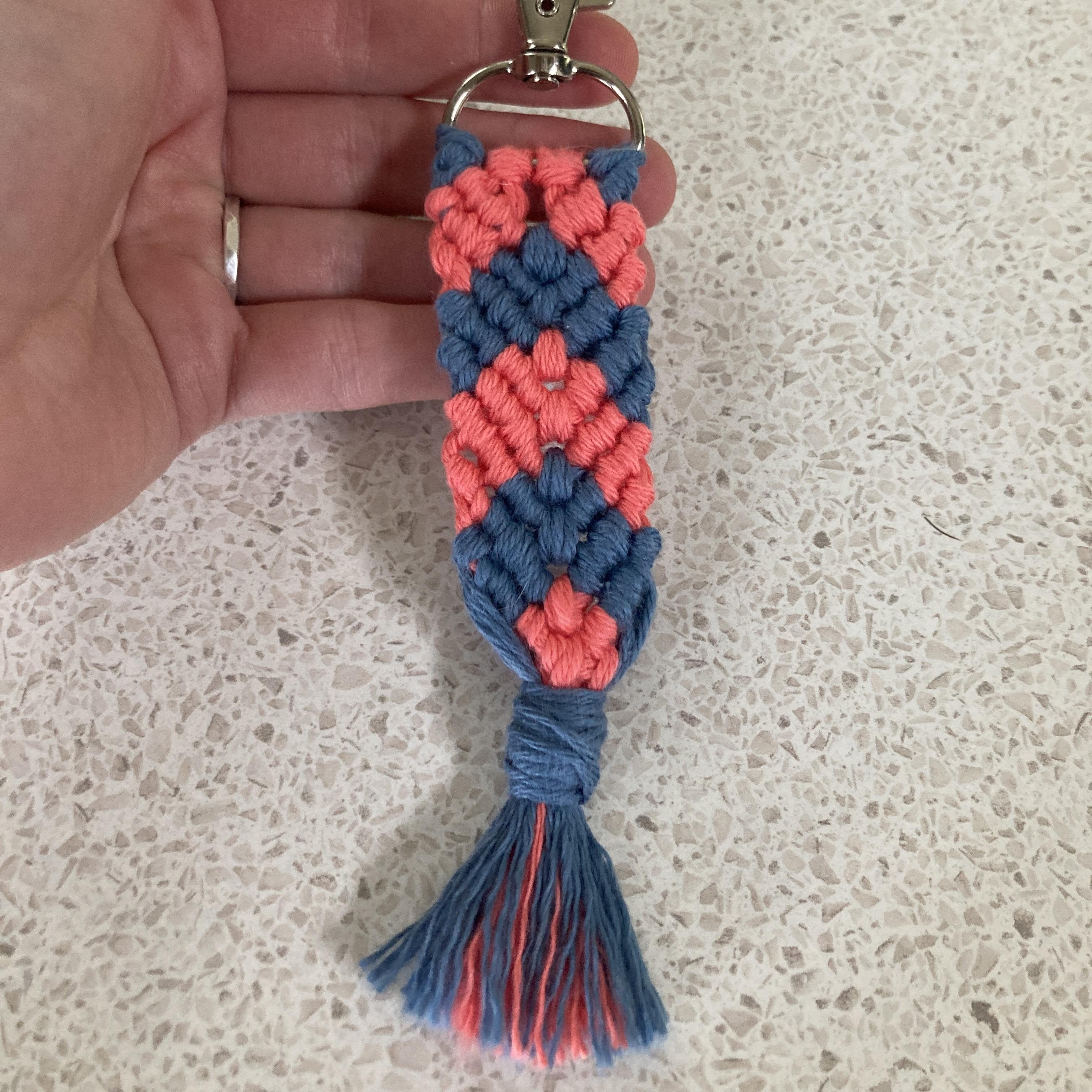 Mermaid tail keychain/bag charm - student project