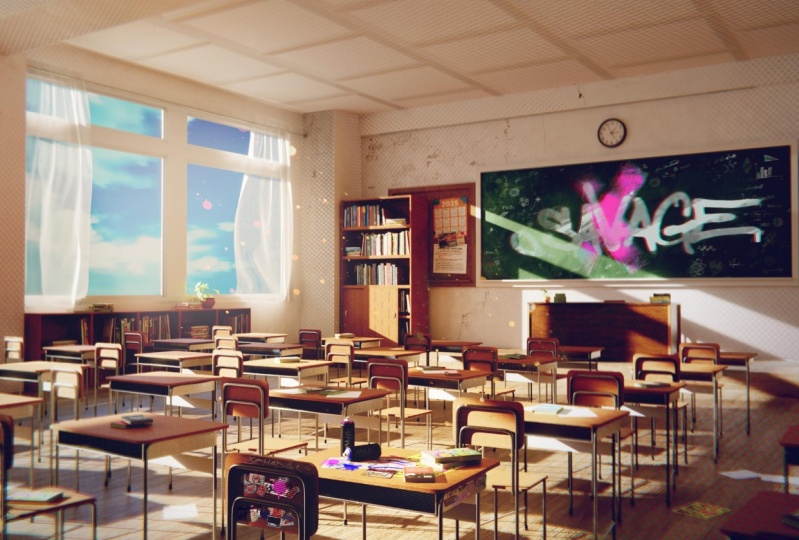 Class Room Render