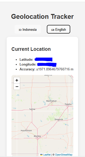 Geolocation Tracker - student project