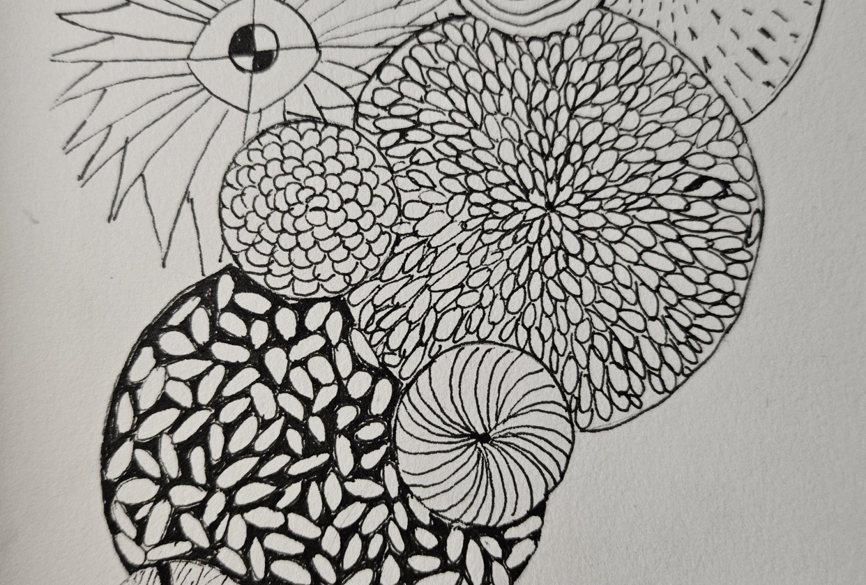 Drawing for destressing. - student project