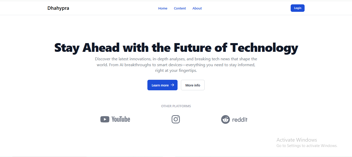 Blog Technology - student project