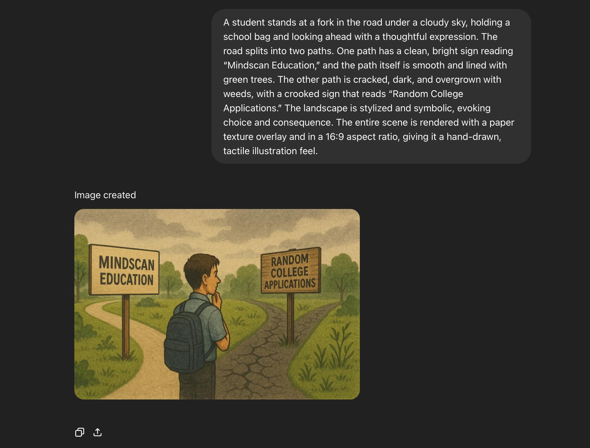 Image Creation with Detailed Prompting - student project