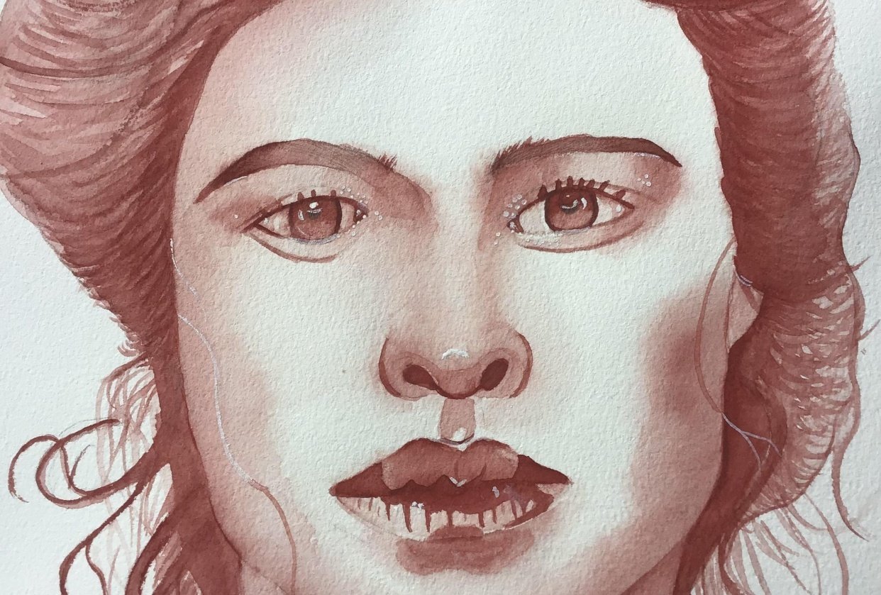 Monochromatic portrait - student project