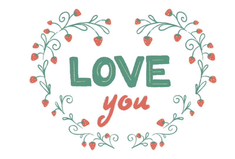 My Project Romantic Flower Frame with Colorful Marker