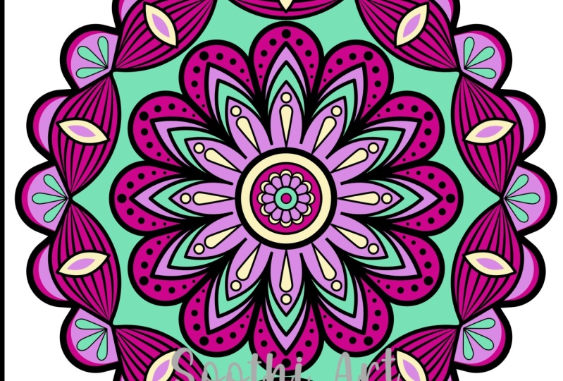 Mandala with shapes