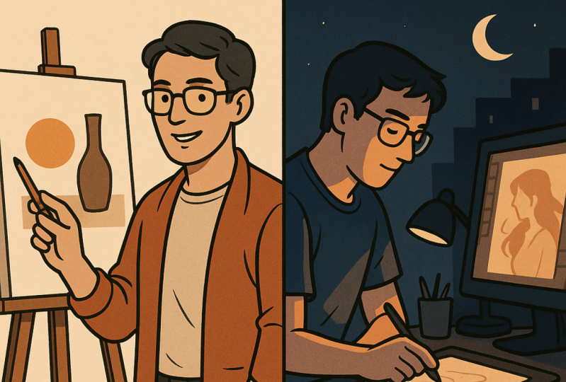 Art Teacher By Day and Illustrator By Night