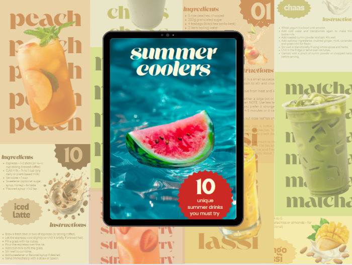 Summer Coolers : Recipe Book for Summer Drinks - student project