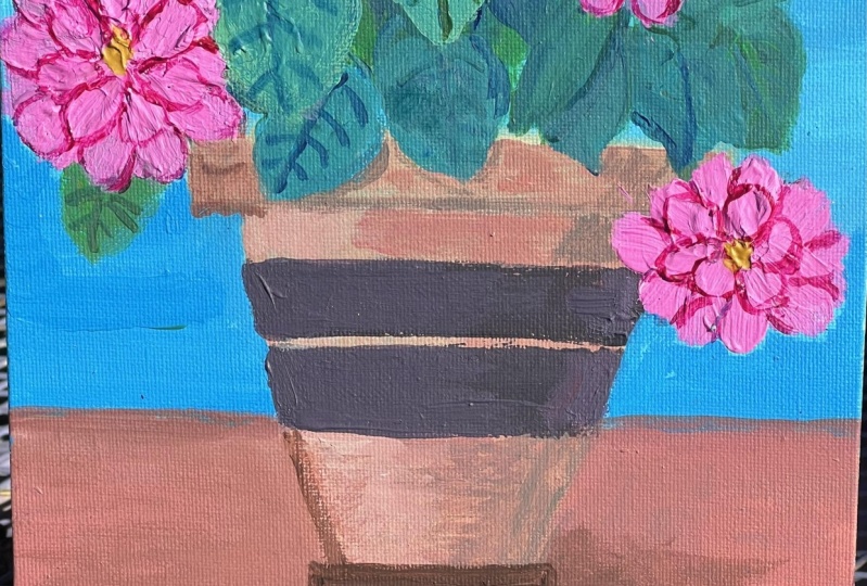 Geranium with Texture