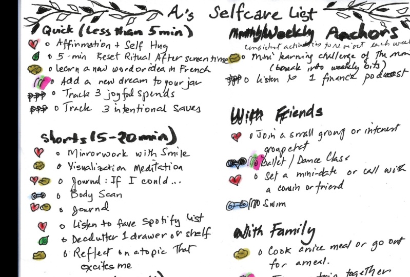Self Care List