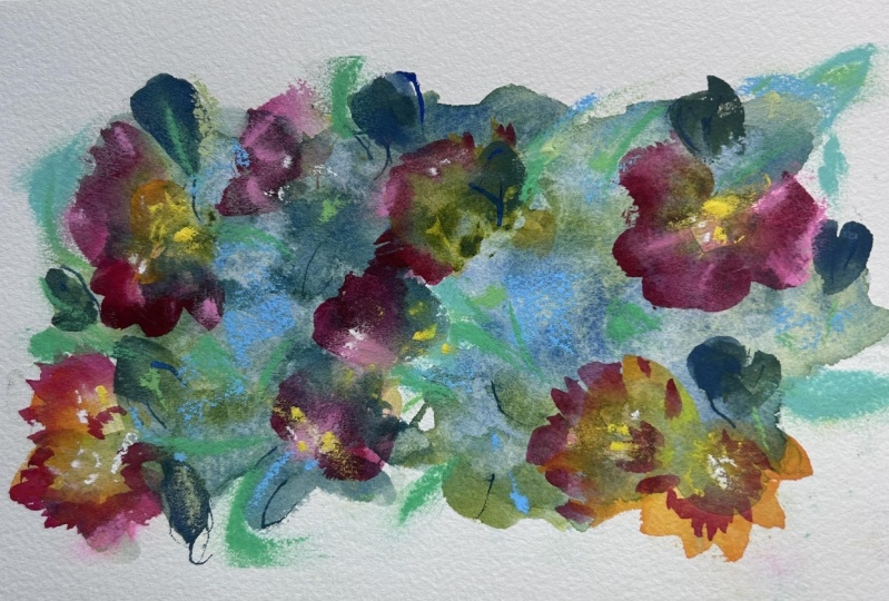 Mixed Media Florals