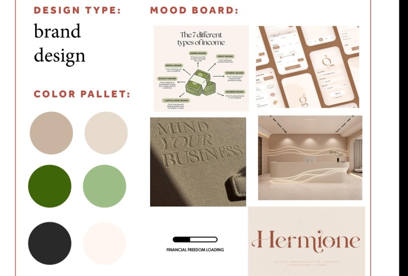 Color & Brand Design Moodboard