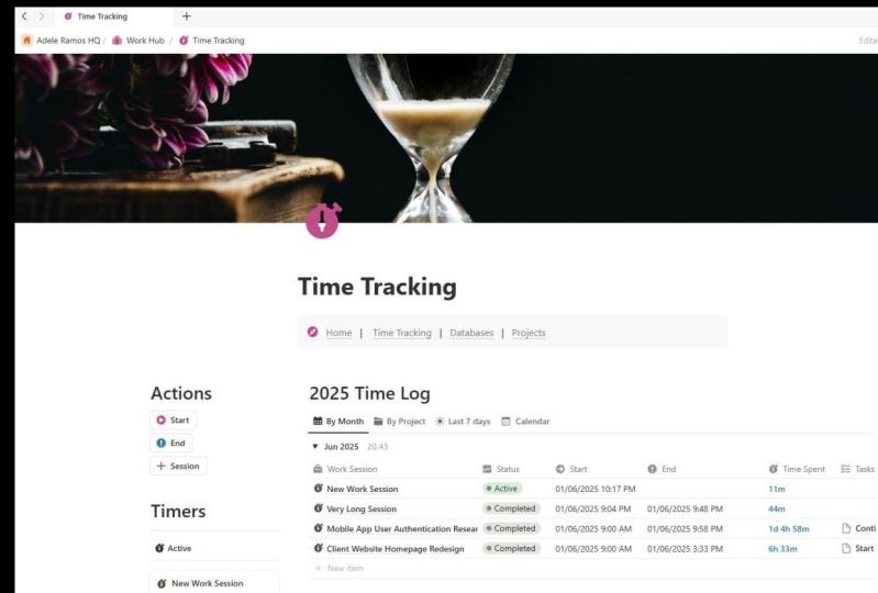 Work Hub Time Tracker
