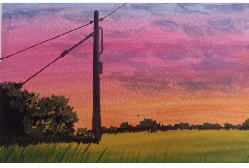 Discover Gouache - Learn to Paint Dreamy Sunsets and Meadows