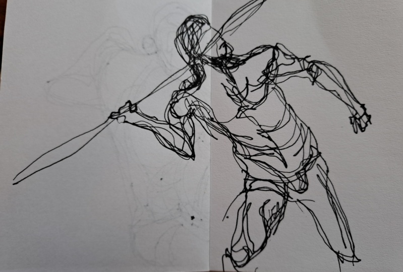 Dynamic figure painting