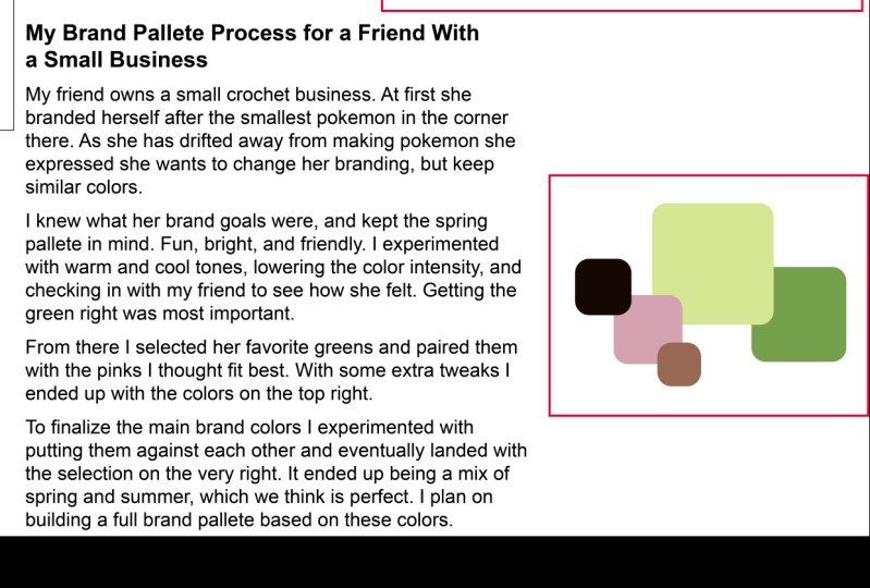 Best Friend's Small Business Pallete