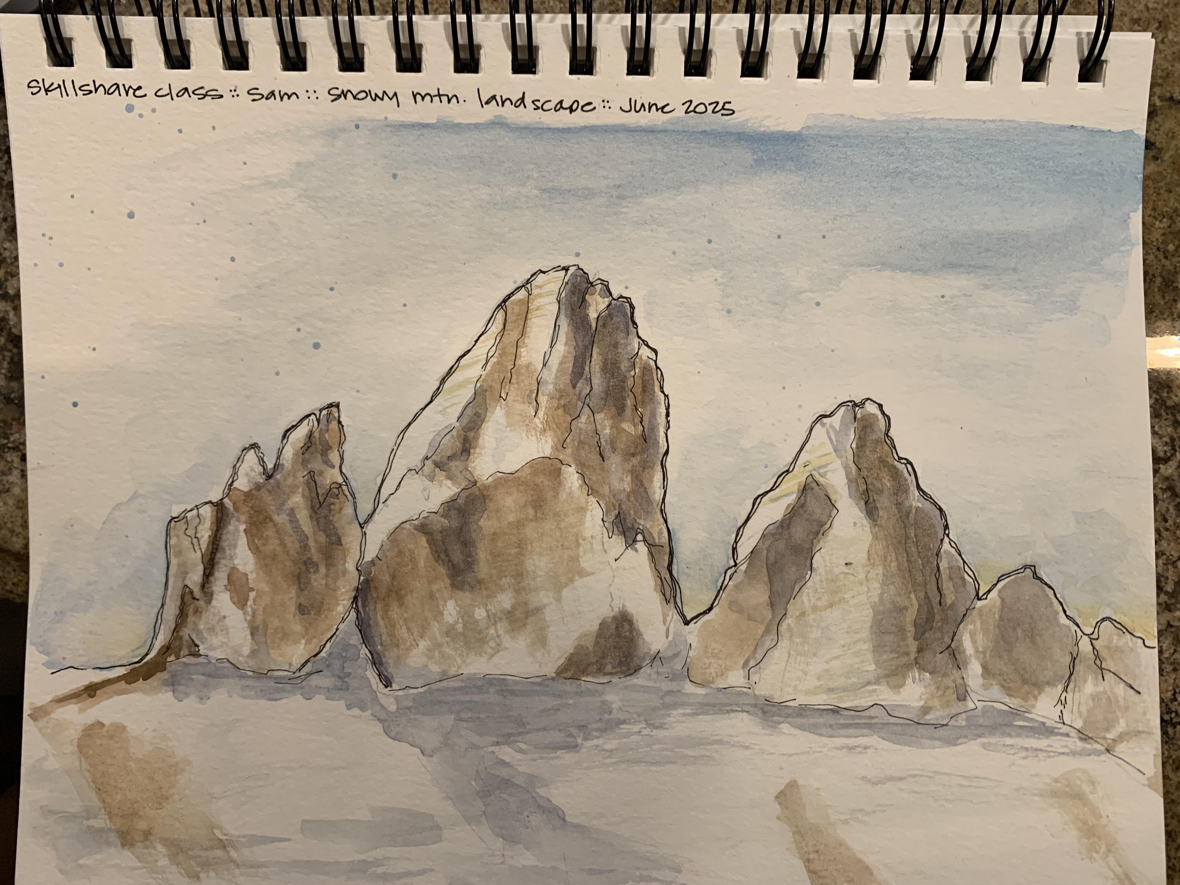 Snowy Peak - student project
