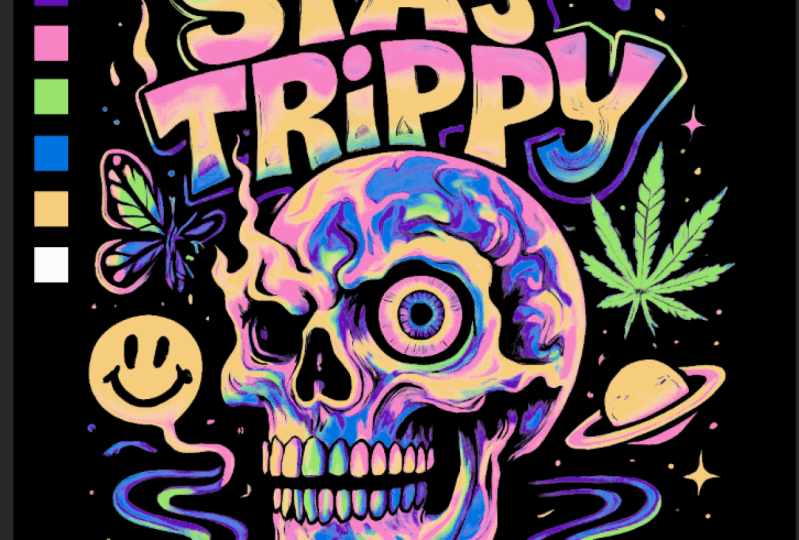 Stay Trippy Skull